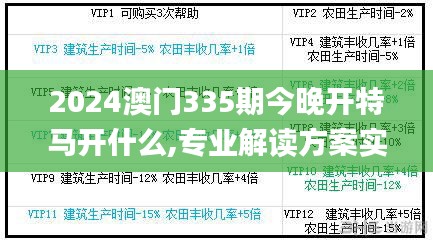 2024澳门335期今晚开特马开什么,专业解读方案实施_SQS61.603乐享版