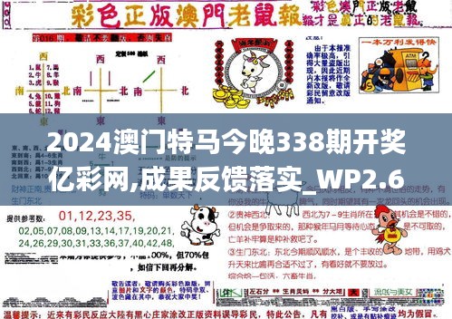 2024澳门特马今晚338期开奖亿彩网,成果反馈落实_WP2.680-4