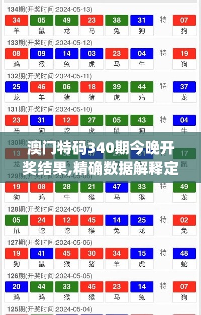 澳门特码340期今晚开奖结果,精确数据解释定义_V版86.569-3