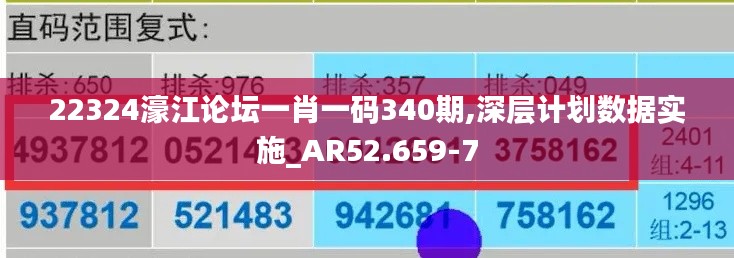 22324濠江论坛一肖一码340期,深层计划数据实施_AR52.659-7