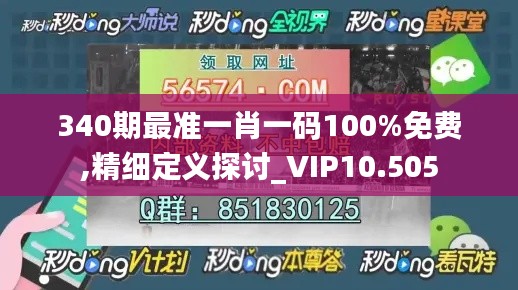 340期最准一肖一码100%免费,精细定义探讨_VIP10.505