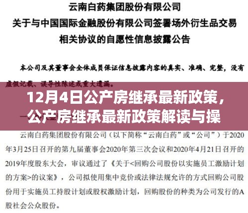 公产房继承最新政策解读与操作指南，12月4日更新详解