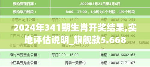 2024年341期生肖开奖结果,实地评估说明_旗舰款5.668