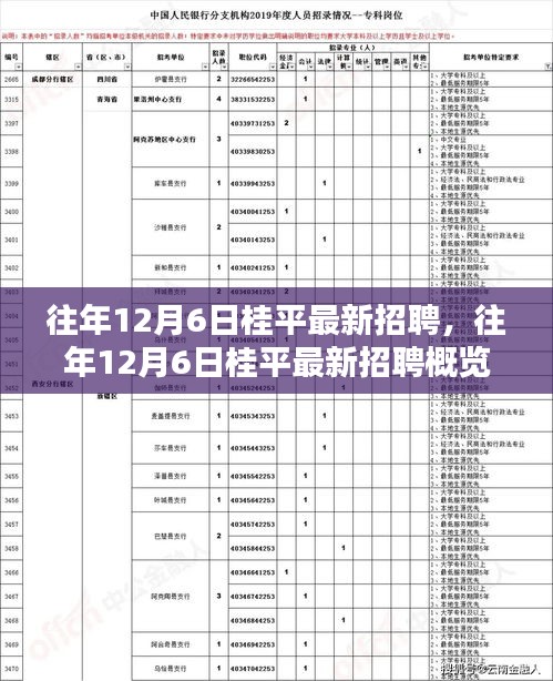 往年12月6日桂平最新招聘热点与行业求职指南