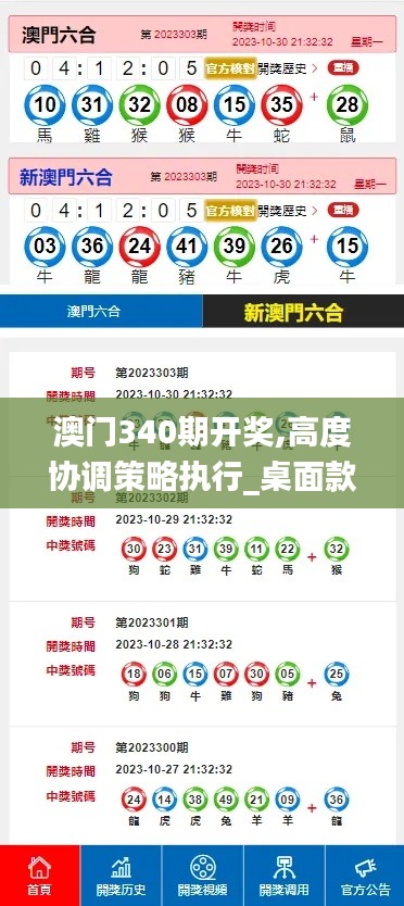 澳门340期开奖,高度协调策略执行_桌面款3.147