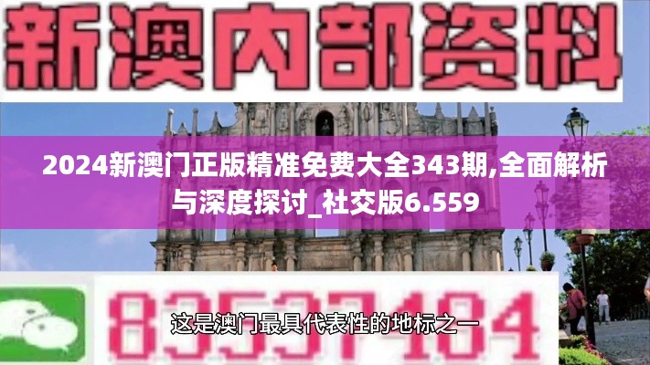 2024新澳门正版精准免费大全343期,全面解析与深度探讨_社交版6.559