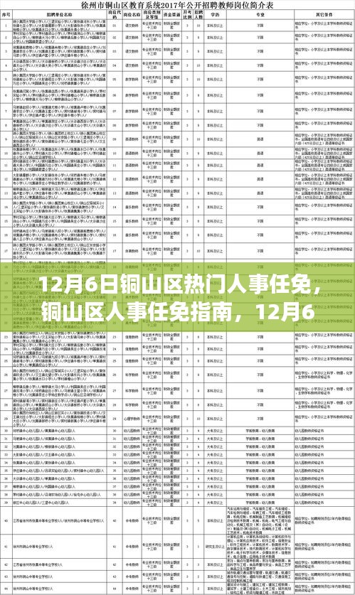 12月6日铜山区热门人事任免，铜山区人事任免指南，12月6日新任命的操作流程