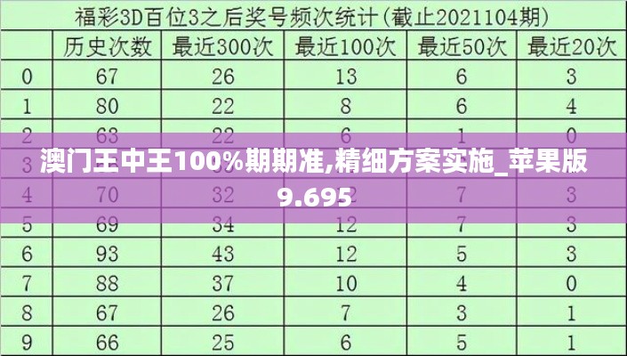 澳门王中王100%期期准,精细方案实施_苹果版9.695