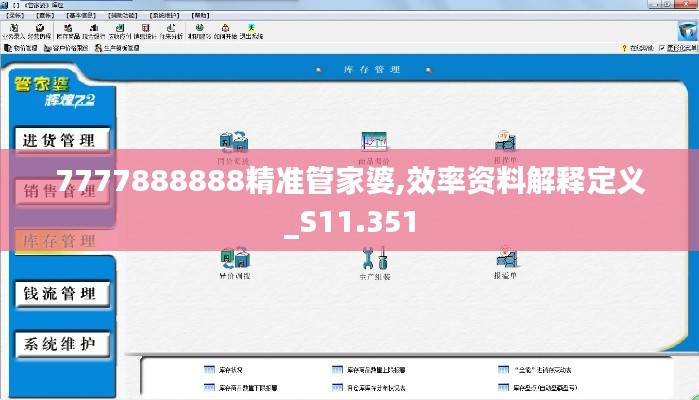 7777888888精准管家婆,效率资料解释定义_S11.351