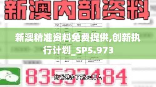 新澳精准资料免费提供,创新执行计划_SP5.973