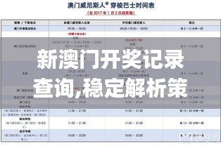 新澳门开奖记录查询,稳定解析策略_体验版8.727