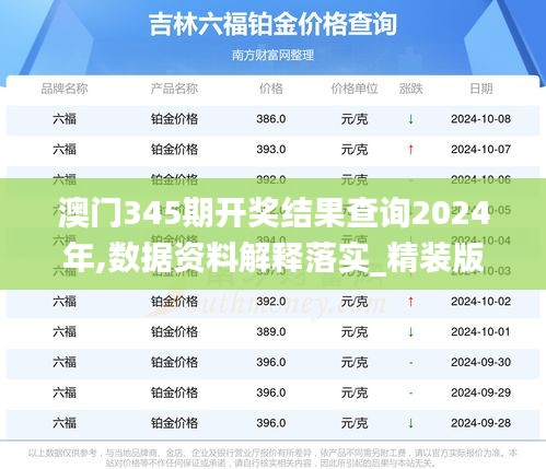 澳门345期开奖结果查询2024年,数据资料解释落实_精装版8.521