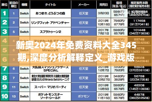 新奥2024年免费资料大全345期,深度分析解释定义_游戏版10.481