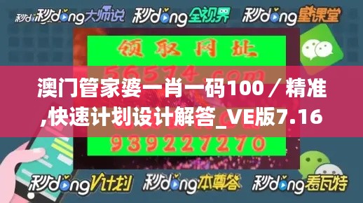 澳门管家婆一肖一码100／精准,快速计划设计解答_VE版7.165