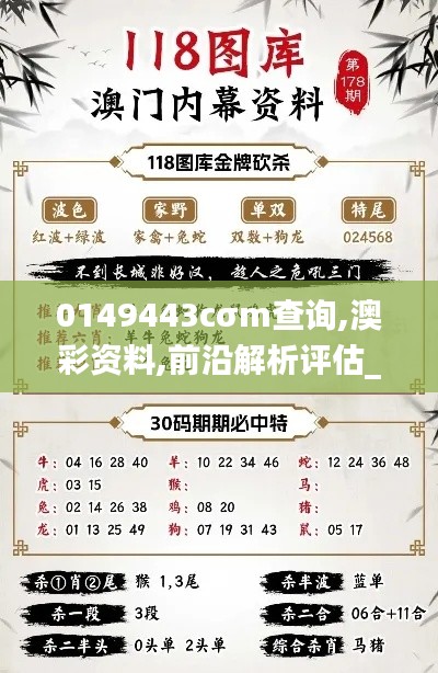 0149443cσm查询,澳彩资料,前沿解析评估_安卓版4.505