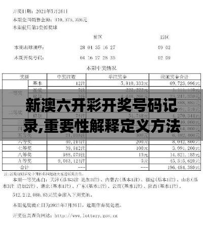 新澳六开彩开奖号码记录,重要性解释定义方法_豪华款6.169