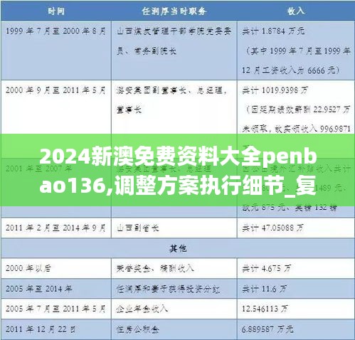 2024新澳免费资料大全penbao136,调整方案执行细节_复刻款8.511