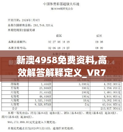 新澳4958免费资料,高效解答解释定义_VR7.731