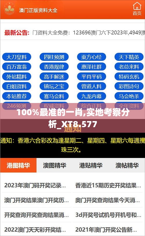 100%最准的一肖,实地考察分析_XT8.577