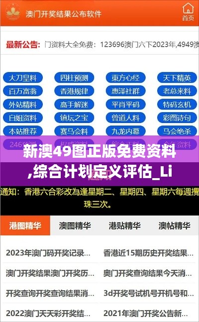 新澳49图正版免费资料,综合计划定义评估_Lite4.743