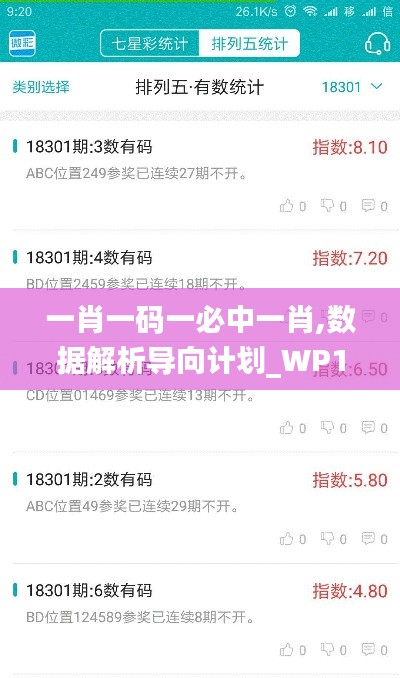 一肖一码一必中一肖,数据解析导向计划_WP1.435