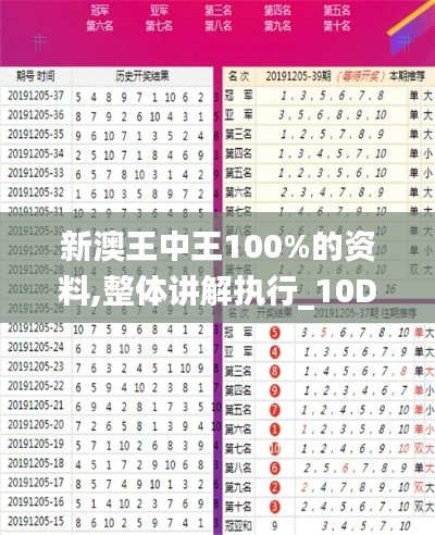 新澳王中王100%的资料,整体讲解执行_10DM11.896