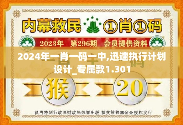 2024年一肖一码一中,迅速执行计划设计_专属款1.301