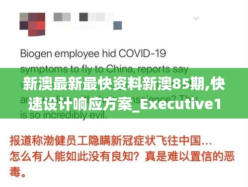 新澳最新最快资料新澳85期,快速设计响应方案_Executive17.903