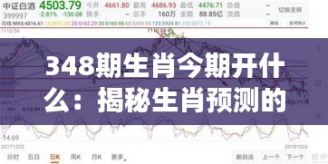 348期生肖今期开什么：揭秘生肖预测的新趋势