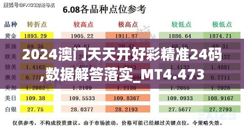 2024澳门天天开好彩精准24码,数据解答落实_MT4.473