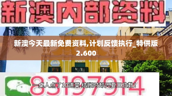 新澳今天最新免费资料,计划反馈执行_特供版2.600