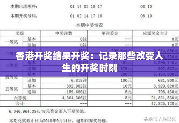 香港开奖结果开奖：记录那些改变人生的开奖时刻