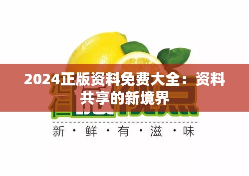 2024正版资料免费大全：资料共享的新境界