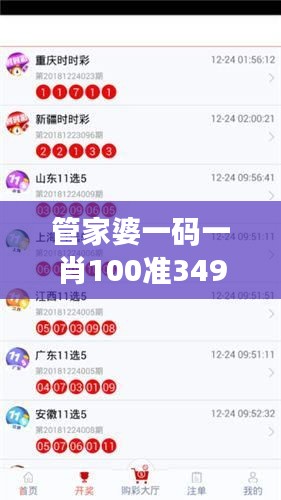 管家婆一码一肖100准349期：专业预测的标杆