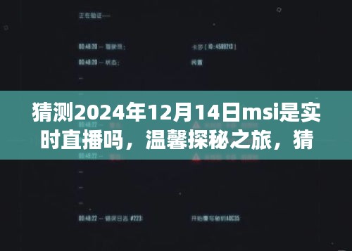 探秘之旅，猜测MSI 2024年特别日子直播实况