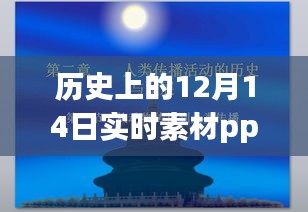 历史上的12月14日实时素材PPT展示，重大事件与时刻回顾