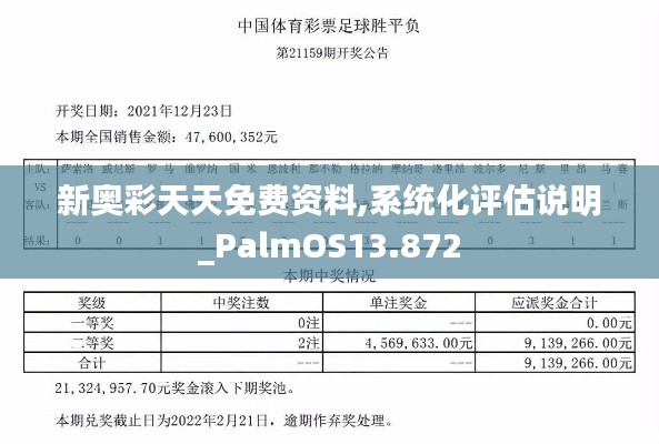 新奥彩天天免费资料,系统化评估说明_PalmOS13.872