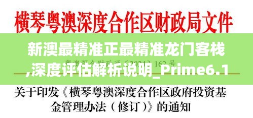 新澳最精准正最精准龙门客栈,深度评估解析说明_Prime6.182