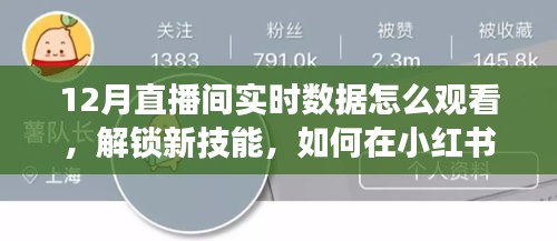 掌握新技能，如何在小红书观看直播间实时数据，洞悉流量密码（12月版）