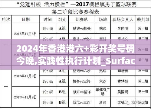 2024年香港港六+彩开奖号码今晚,实践性执行计划_Surface6.213