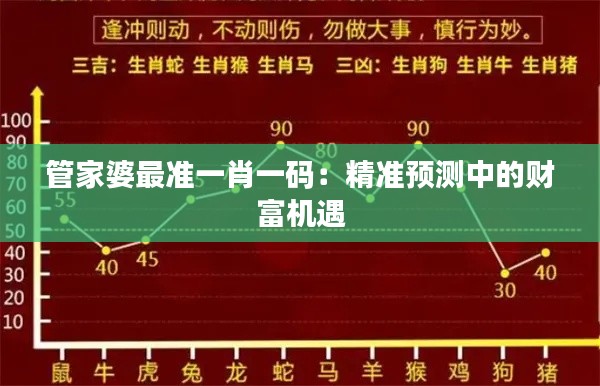 管家婆最准一肖一码：精准预测中的财富机遇