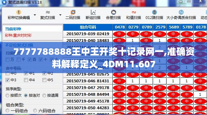 7777788888王中王开奖十记录网一,准确资料解释定义_4DM11.607