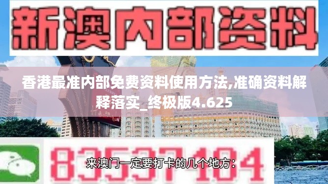 香港最准内部免费资料使用方法,准确资料解释落实_终极版4.625