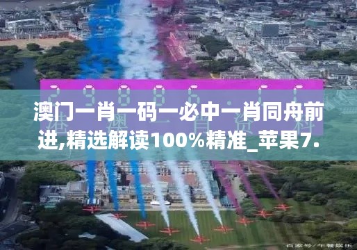 澳门一肖一码一必中一肖同舟前进,精选解读100%精准_苹果7.586