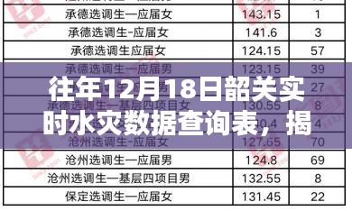 往年12月18日韶关水灾实时数据查询表，揭示革新灾害应对之道与实时查询系统新纪元