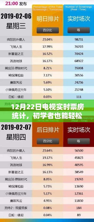 初学者指南，掌握12月22日电视实时票房统计的详细步骤