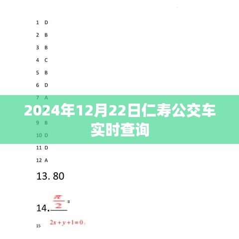 仁寿公交车实时查询系统（最新更新至2024年）