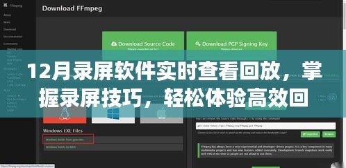 录屏软件回放功能详解，实时查看，掌握技巧，高效体验