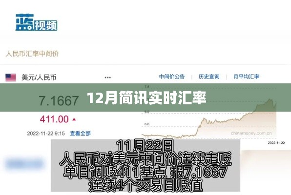 12月实时汇率简讯概览