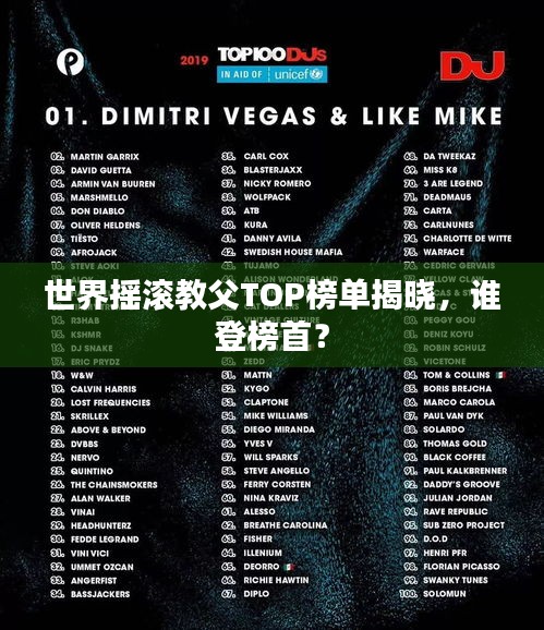 世界摇滚教父TOP榜单揭晓，谁登榜首？